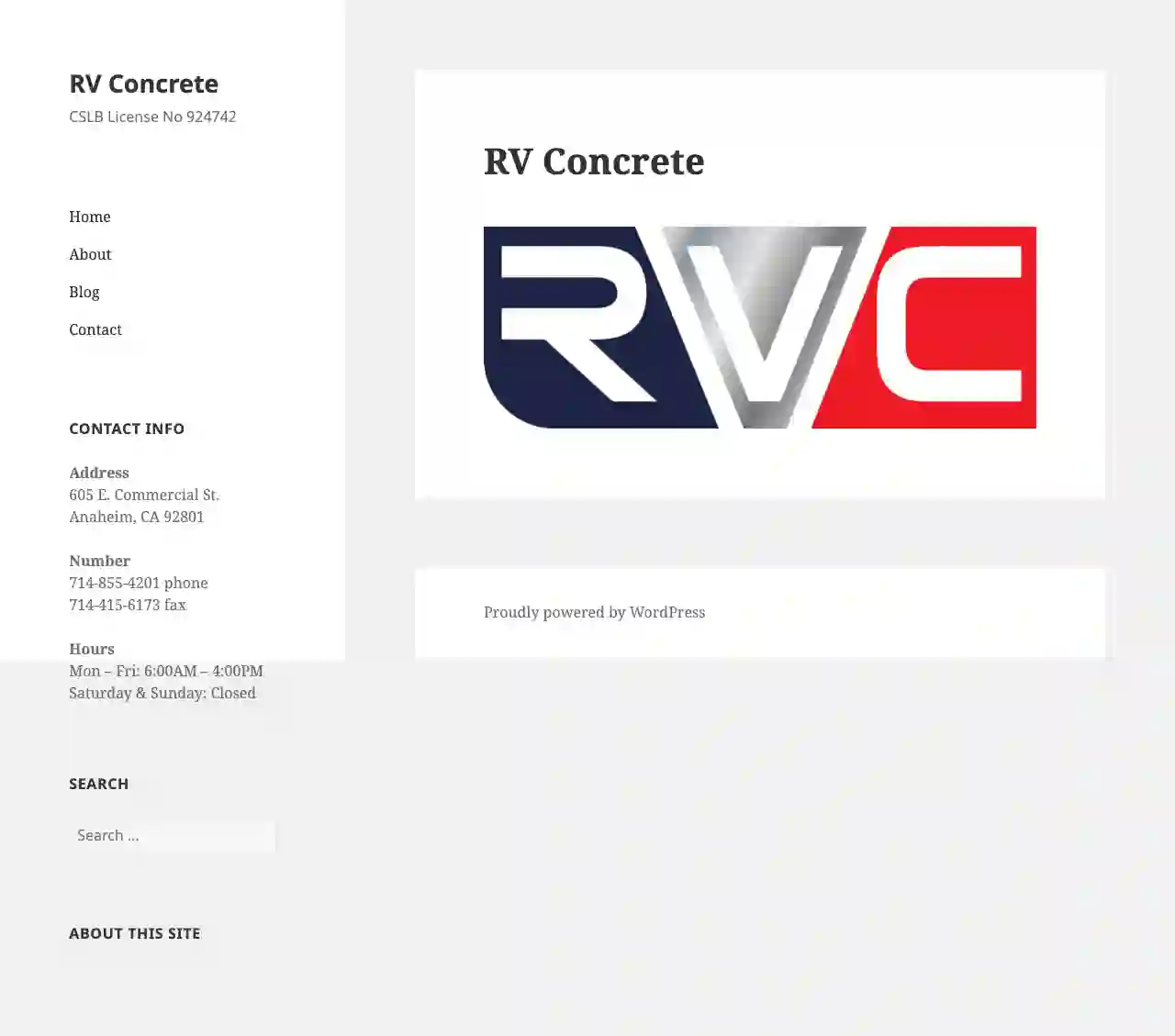 R V Concrete, Inc.