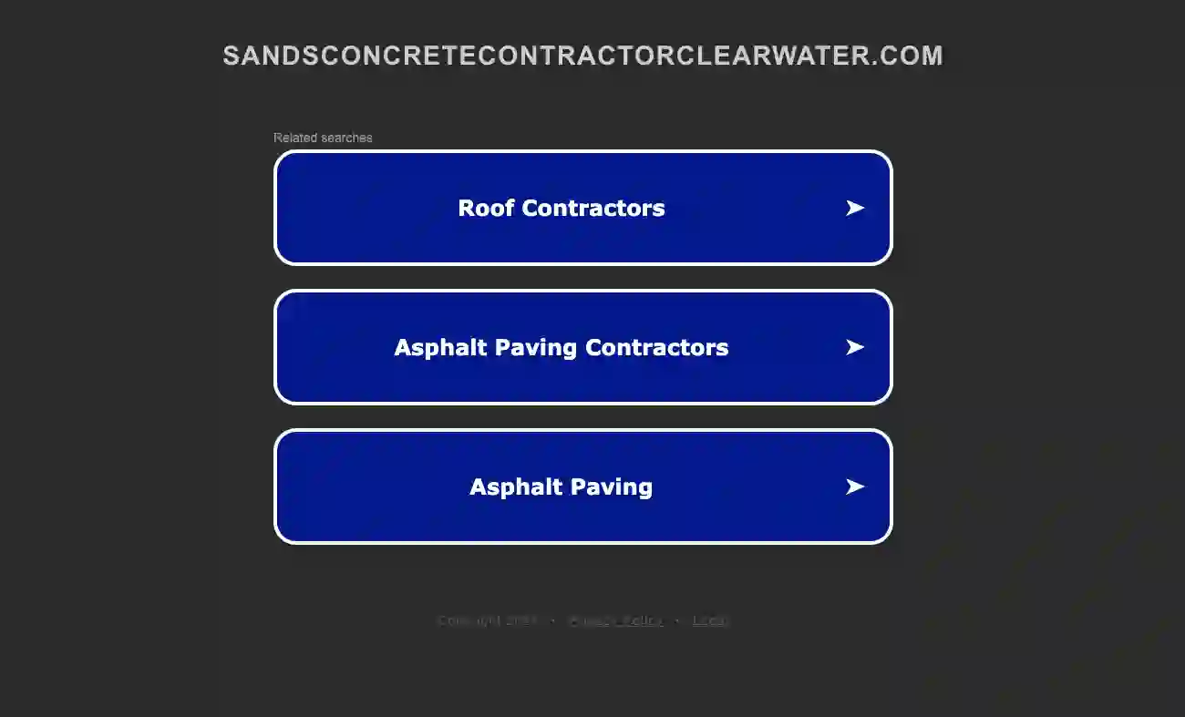 Sands Concrete Contractor Clearwater