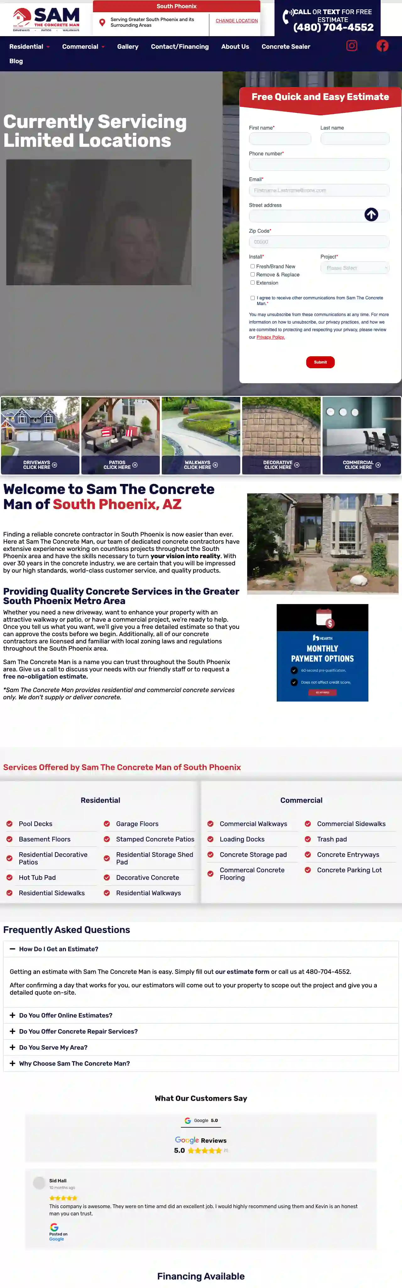 Sam The Concrete Man South Phoenix