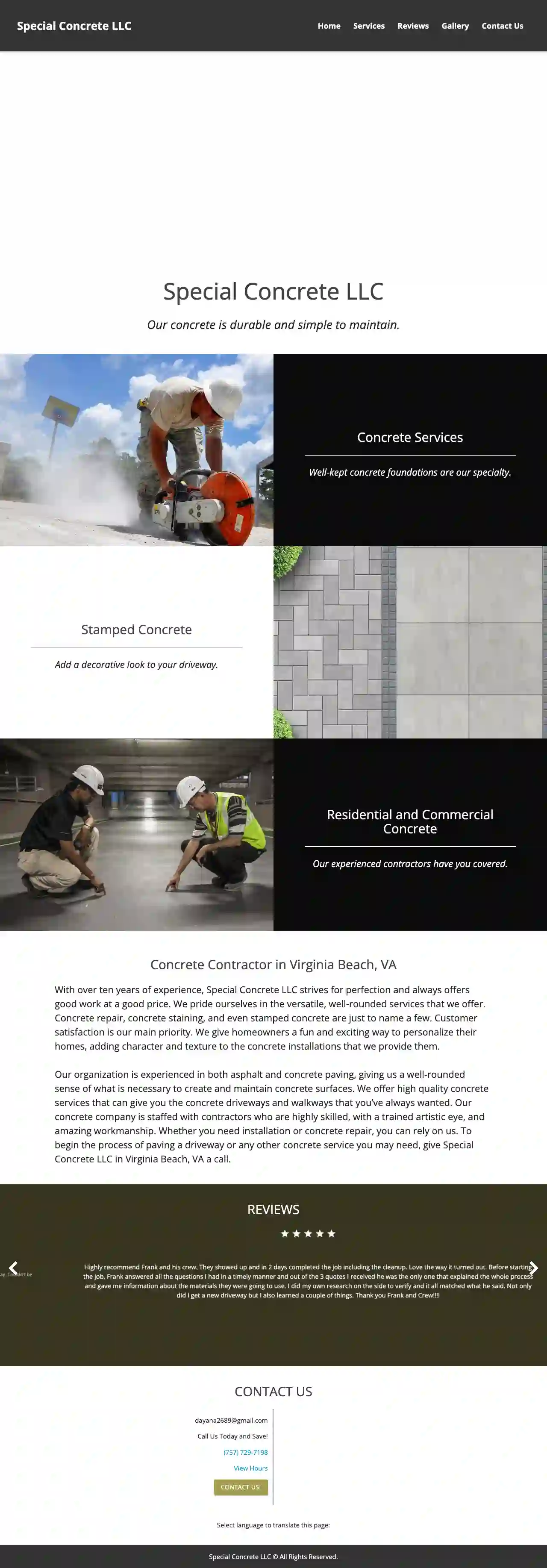 Special Concrete LLC