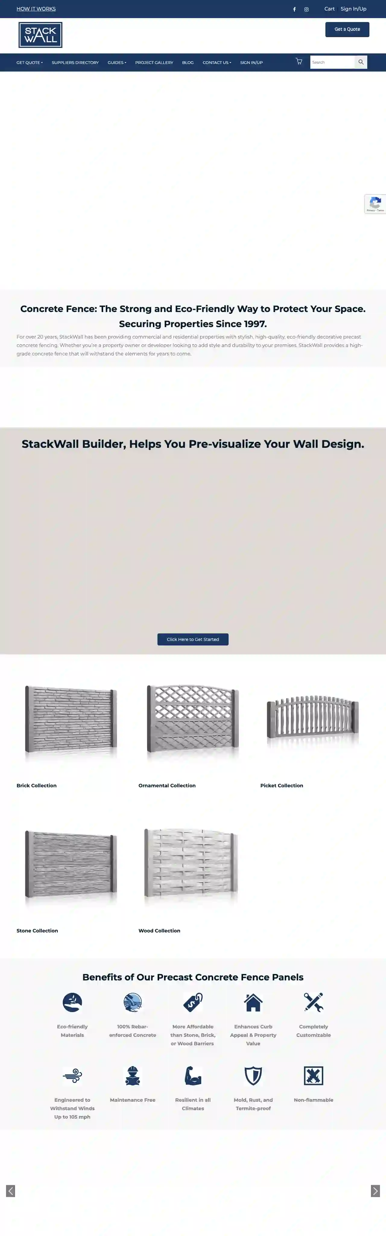 StackWall Manufacturing - Concrete Fencing