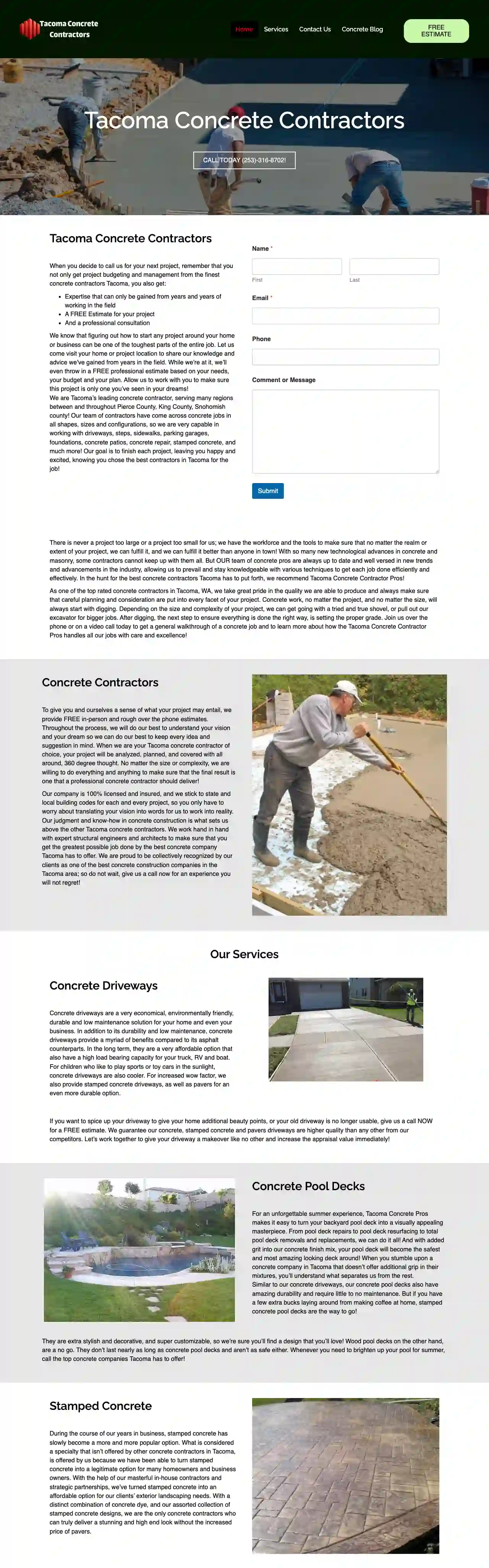 Tacoma Concrete Contractors