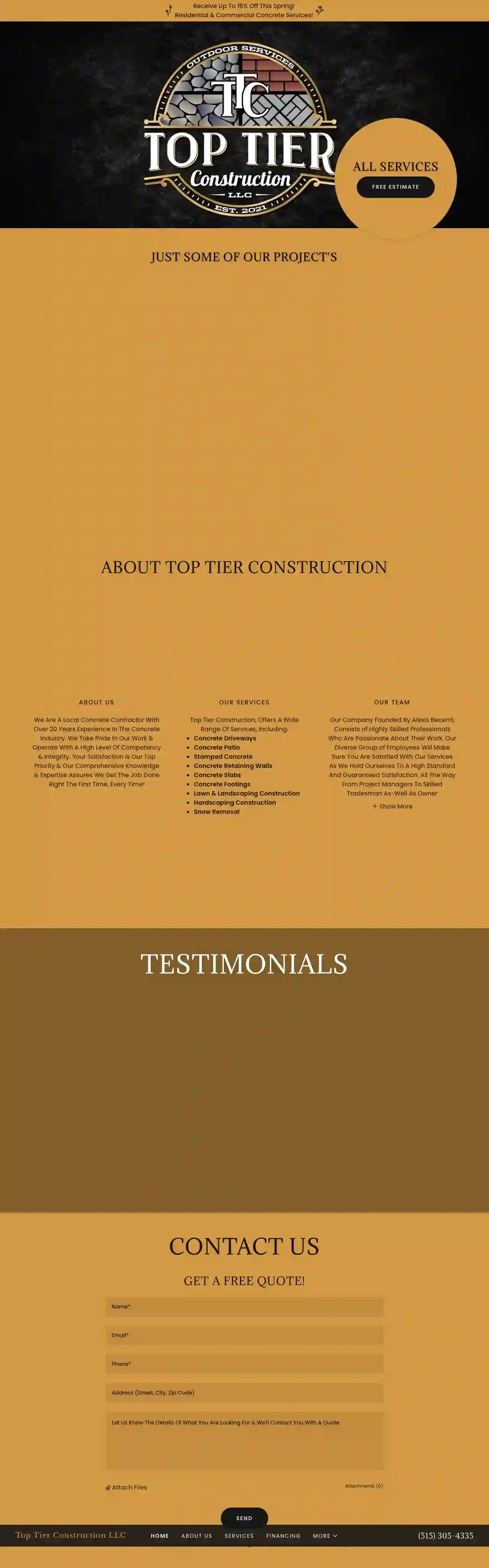 Top Tier Construction LLC