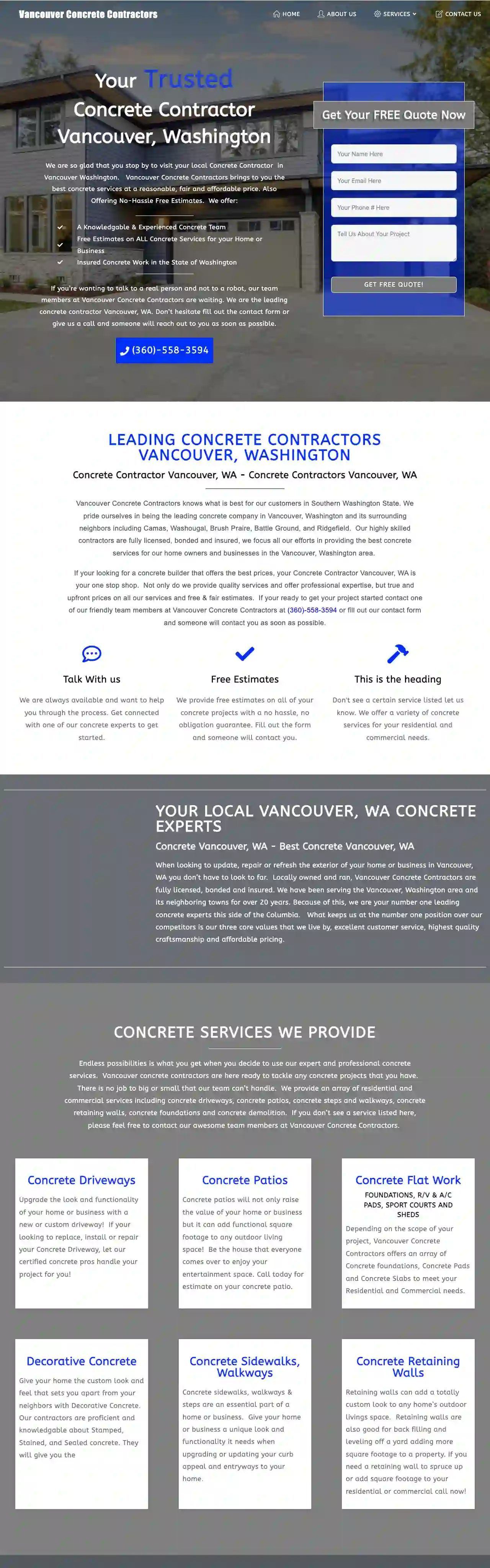 Vancouver Concrete Contractors