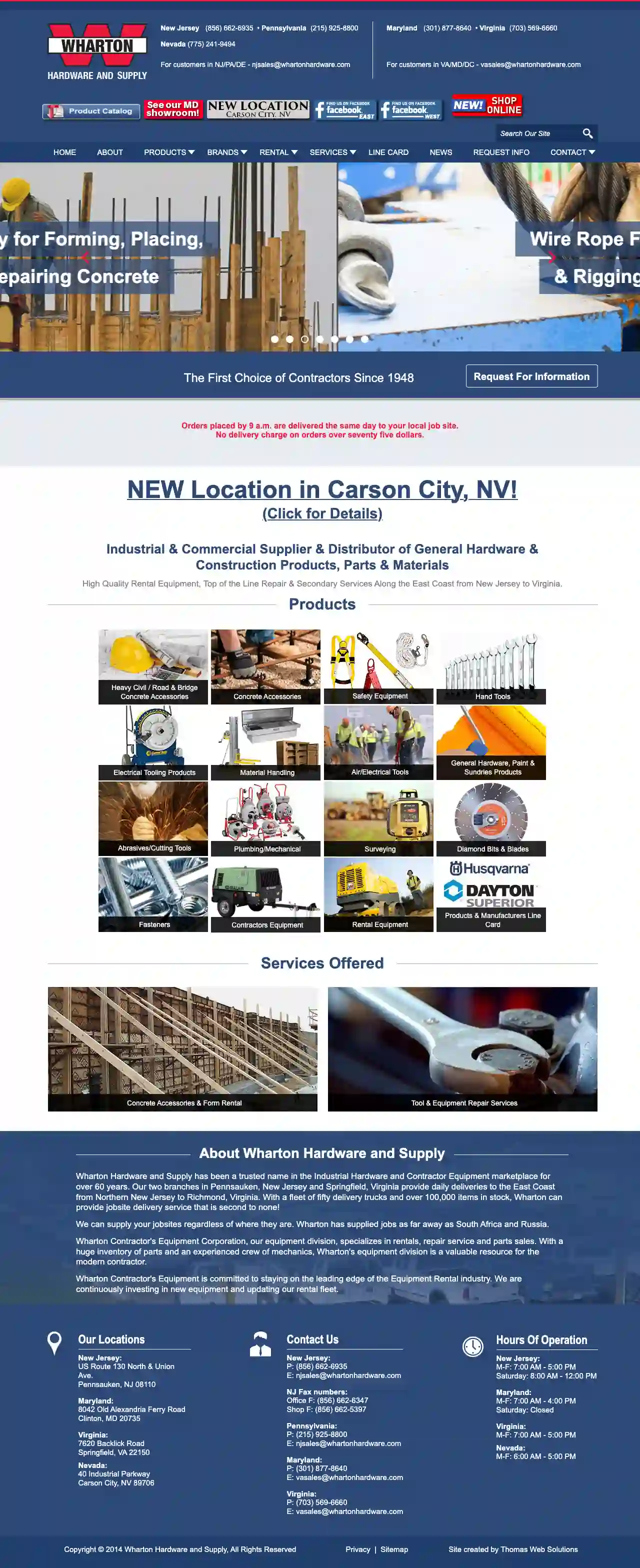 Wharton Concrete Forming Supply Of Nevada, LLC