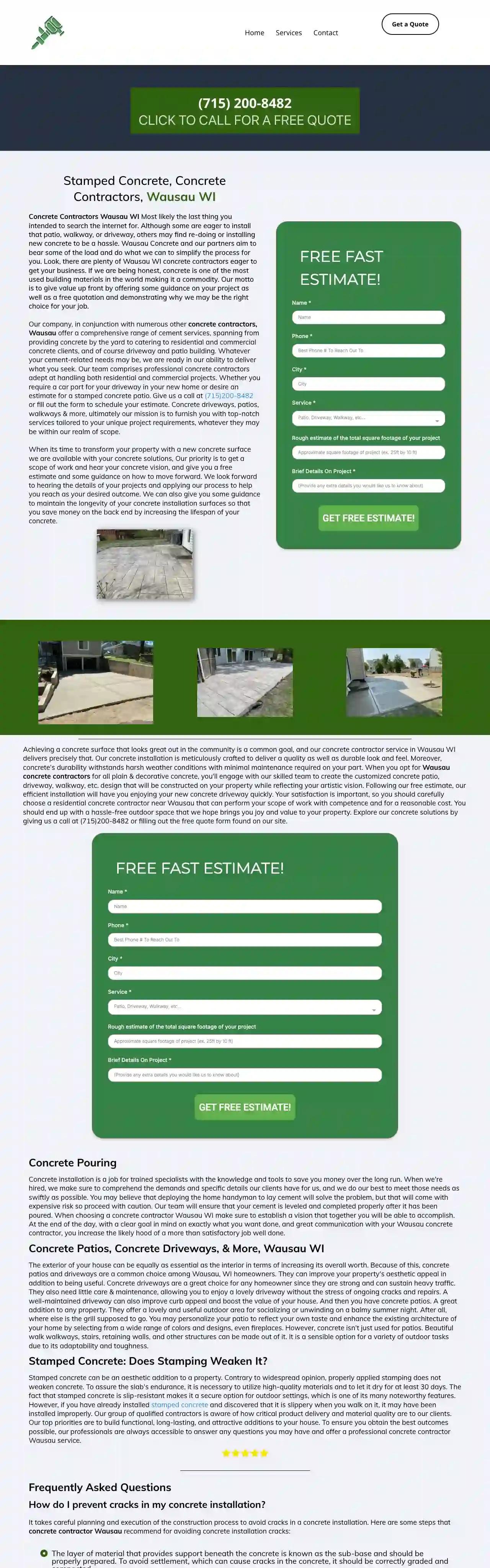 Wausau Concrete: Official Wausau Concrete Contractor