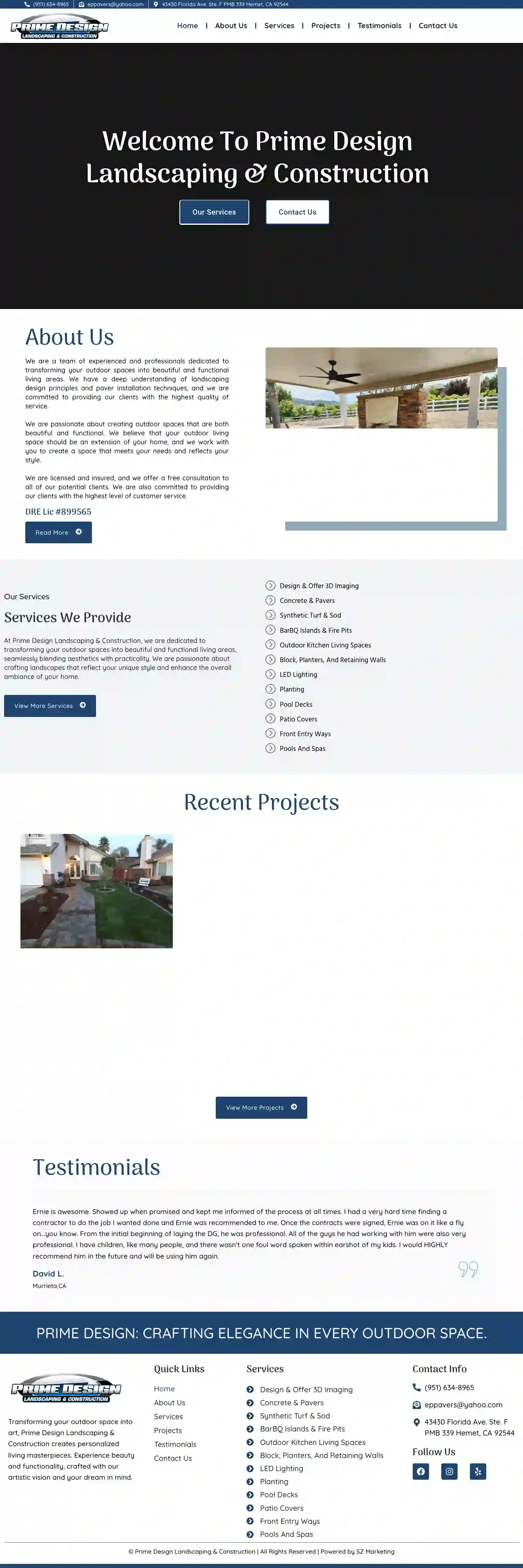 Prime Design Landscaping & Construction